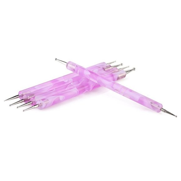 5pcs/set Swirl Marbleizing Nail Art Dotting Pen - Picture 5 of 7